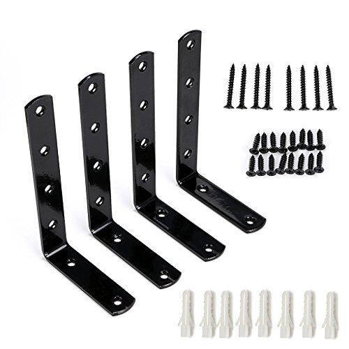 在庫限り Sumnacon 4個セット l字 棚受け 金具_1