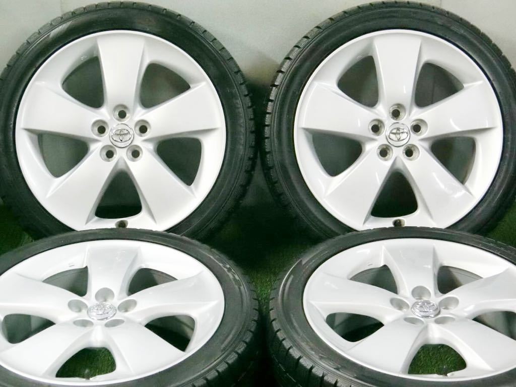定番，大得価 バリ溝 ダンロップ 215/45R17 スタッドレス 30プリウスSツーリング純正アルミ 4本 No.181011-2 ウィッシュ カルディナ 86等/トヨタ(スタッドレスタイヤ)｜売買されたオークション情報、yahooの商品情 5穴