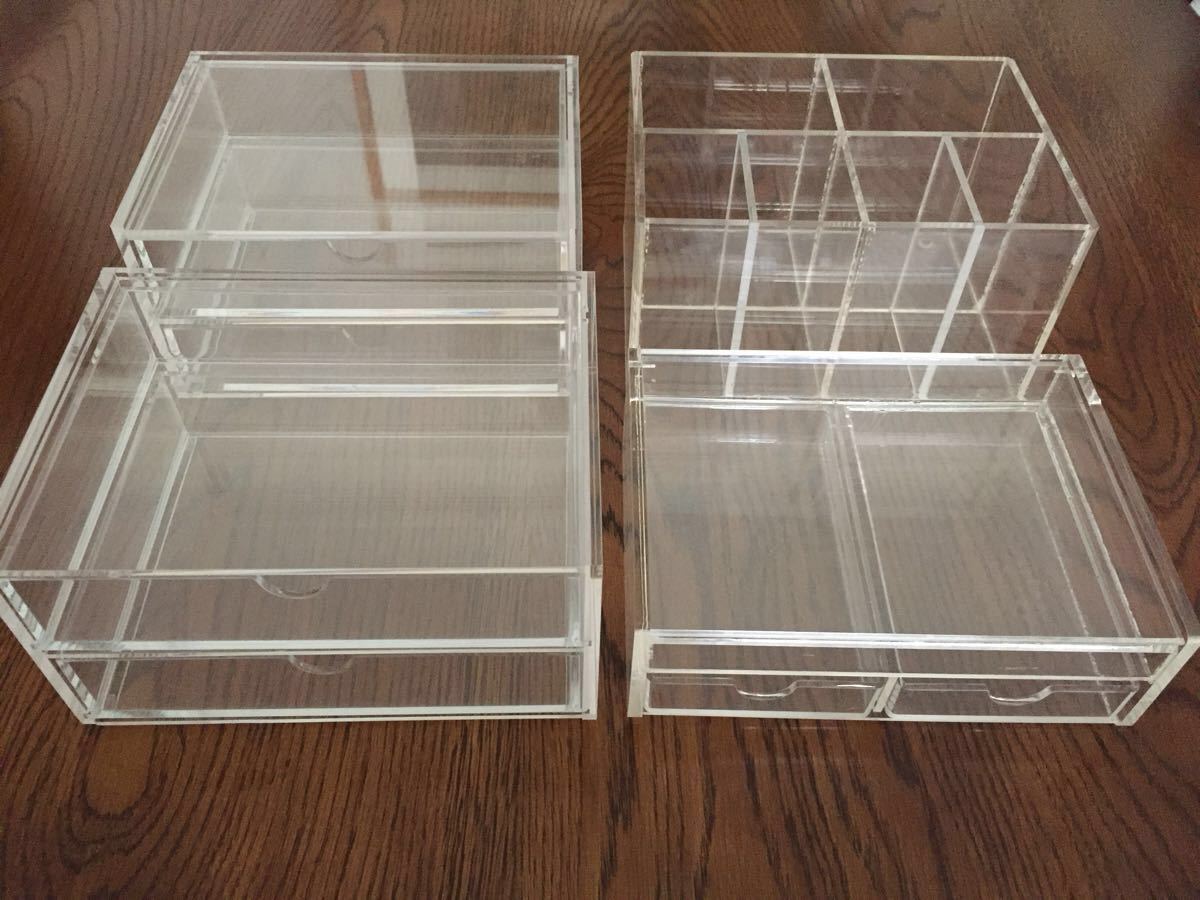 無印良品 | 後ろが透けないアクリルコレクションボックス・4×4小間 