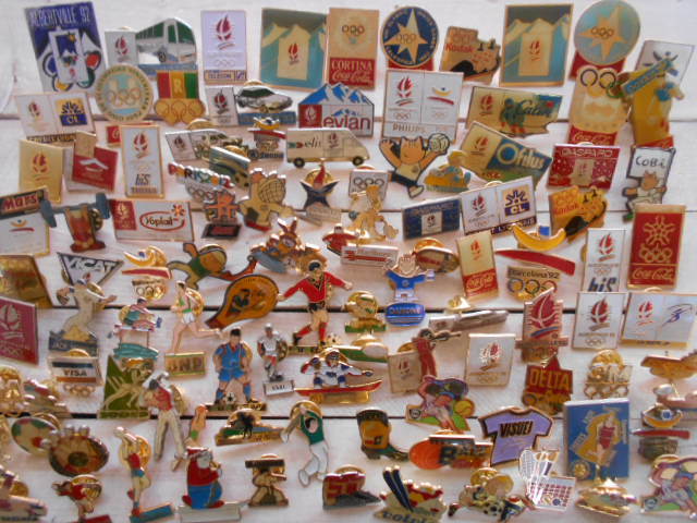 ピンバッジ フランス雑貨☆ピンバッジ オリンピック・スポーツ100個