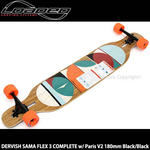 1円～ LOADED DERVISH SAMA FX3 Paris Bk/Bk Stimulus 70mm/80a ローデッド ダービッシュ サマ フレックス 3 コンプリート SK8 [同梱不可]