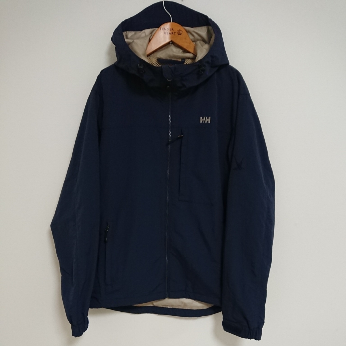 美品 ヘリーハンセン 撥水加工 ソルトランジャケット HH18601 ネイビー 