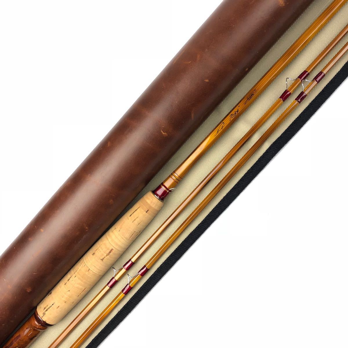 バンブーロッド Rod Namiki 5'5“牛革ケース付き フライロッド 2026年