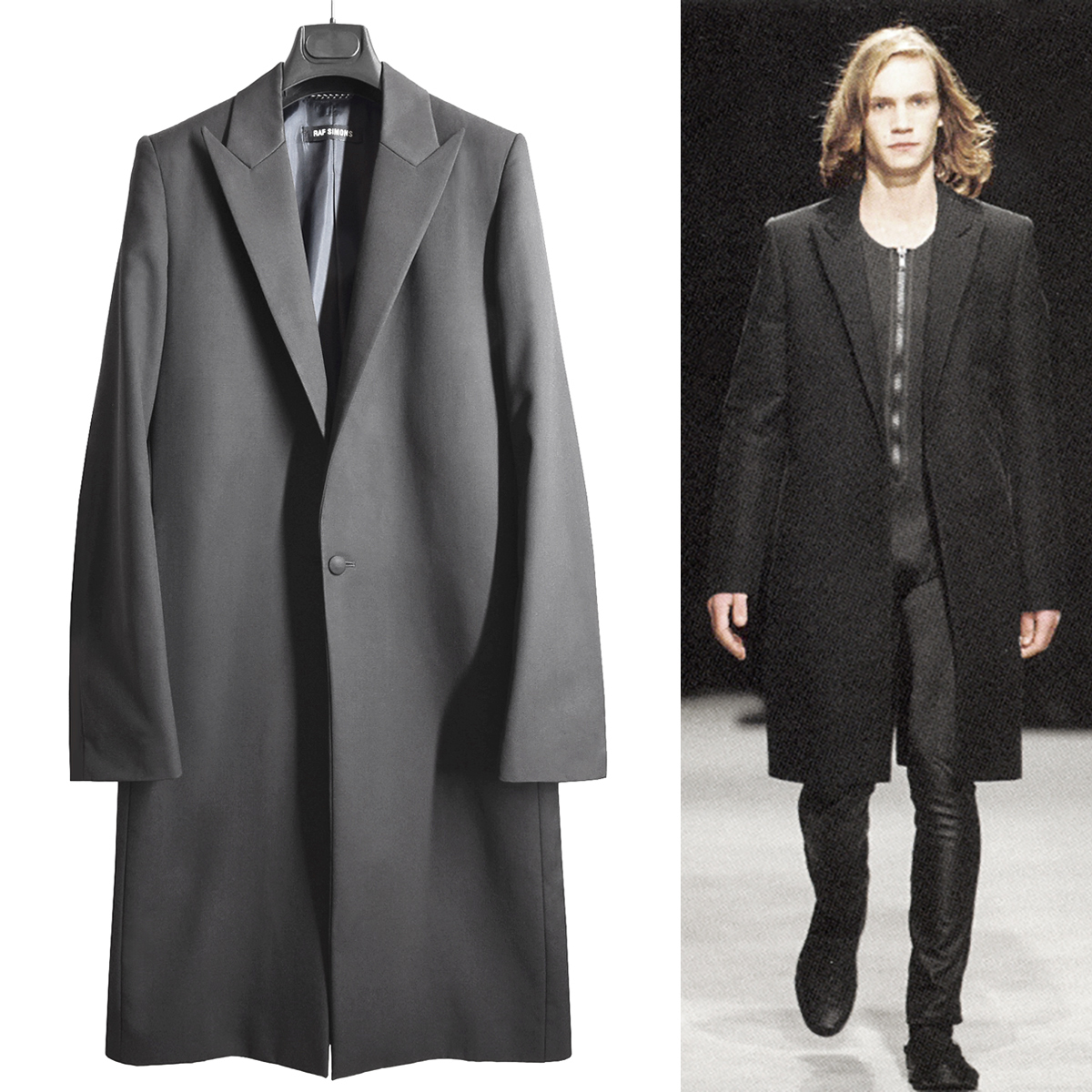 超希少 RAF SIMONS 1997-98AW ラフシモンズ カシミヤチェスターコート