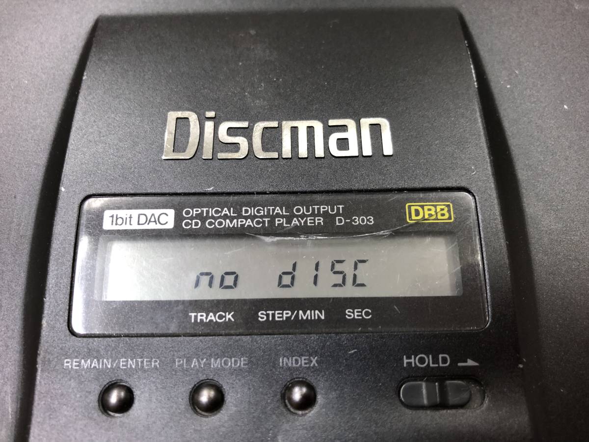 ジャンク SONY Discman CDプレーヤー D-303 D-303 SONY Discman DISC