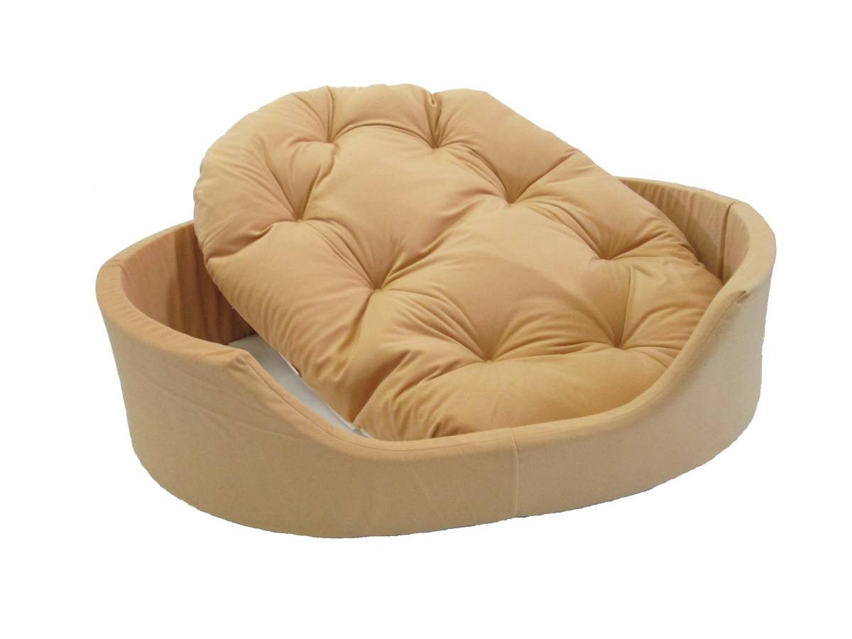 大型犬用ベット　日本製　新品未使用　サイズ　約　幅９５×奥行き６５×高さ２１ｃｍ　国産　ペットベット　レトリバー　無地　ゴールド色