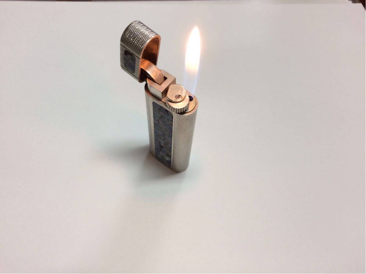 Cartier】カルティエ ライター オパールモザイク 磨き仕上げ済 Cartier】カルティエ ライター オパールモザイク 磨き仕上げ済