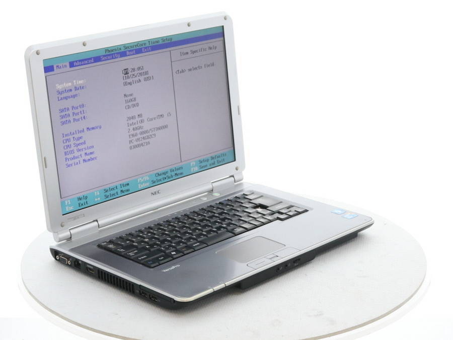 VersaPro NEC タイプVD WindowsXP 中古ノートパソコン VY24G⁄D-9