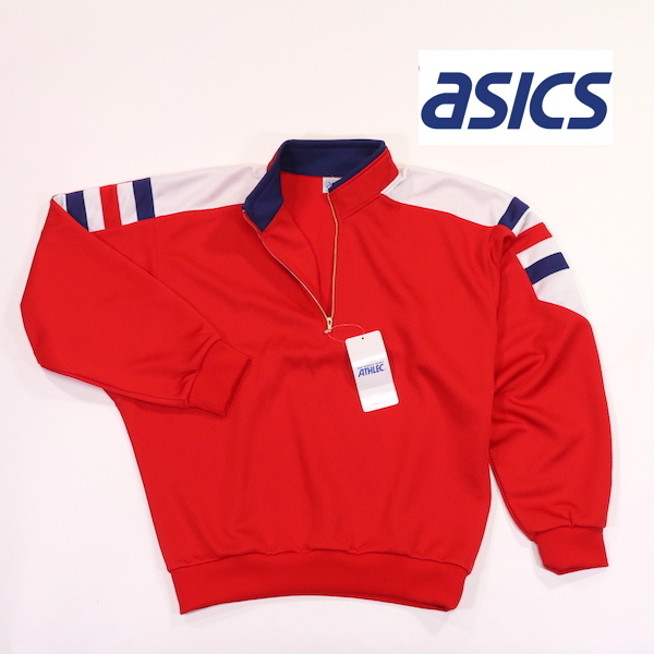 得価，低価 90s アシックス 日本製 メンズM 赤色 ASICS ジャージ トラックジャケット(アシックス)｜売買されたオークション情報、yahooの商品情報をアーカイブ公開 - オークファン ジャージ