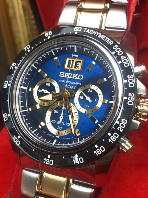 1円 セイコー SEIKO 腕時計 クオーツ LORD ロード クロノグラフ