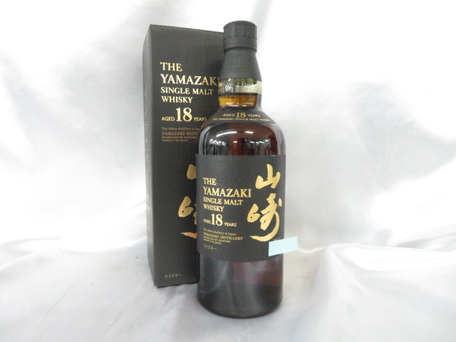 未開栓】SUNTORY サントリー 山崎 18年 シングルモルト ウイスキー