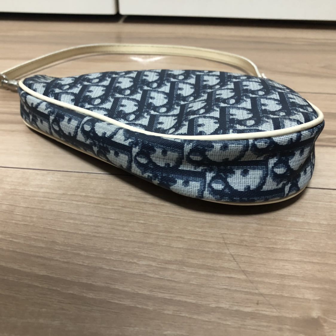 DIORディオールサドルバッグ ディオール サドル) サドル キャンバス バッグ・カバン ディオール サドルバッグ ハンドバッグ ブルー レディース 一円スタート