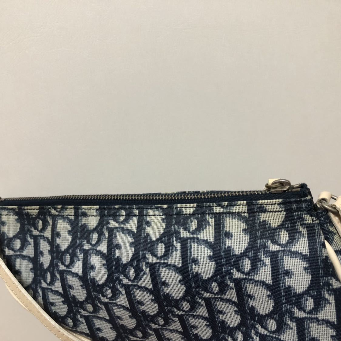 DIORディオールサドルバッグ ディオール サドル) サドル キャンバス バッグ・カバン ディオール サドルバッグ ハンドバッグ ブルー レディース 一円スタート