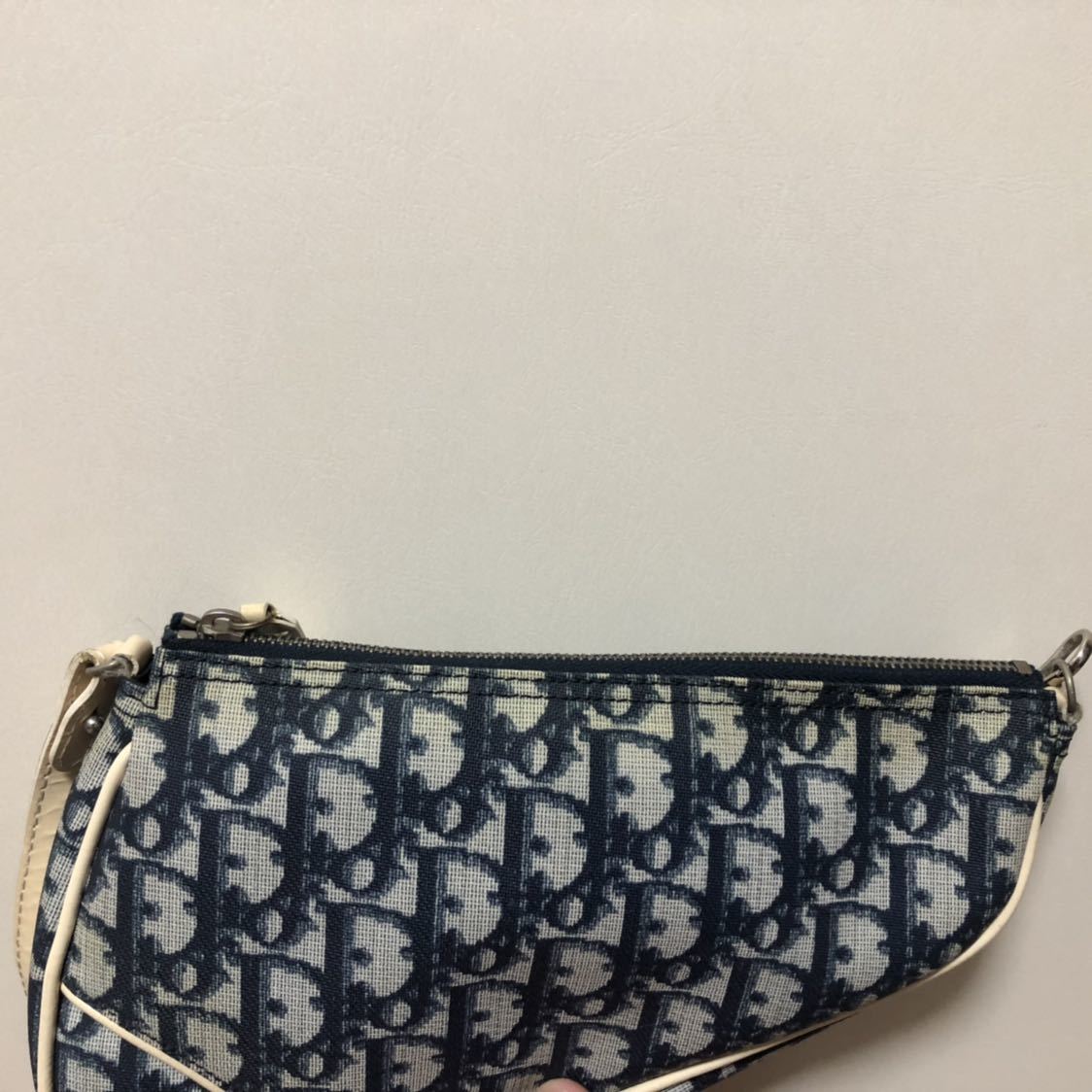 DIORディオールサドルバッグ ディオール サドル) サドル キャンバス バッグ・カバン ディオール サドルバッグ ハンドバッグ ブルー レディース 一円スタート