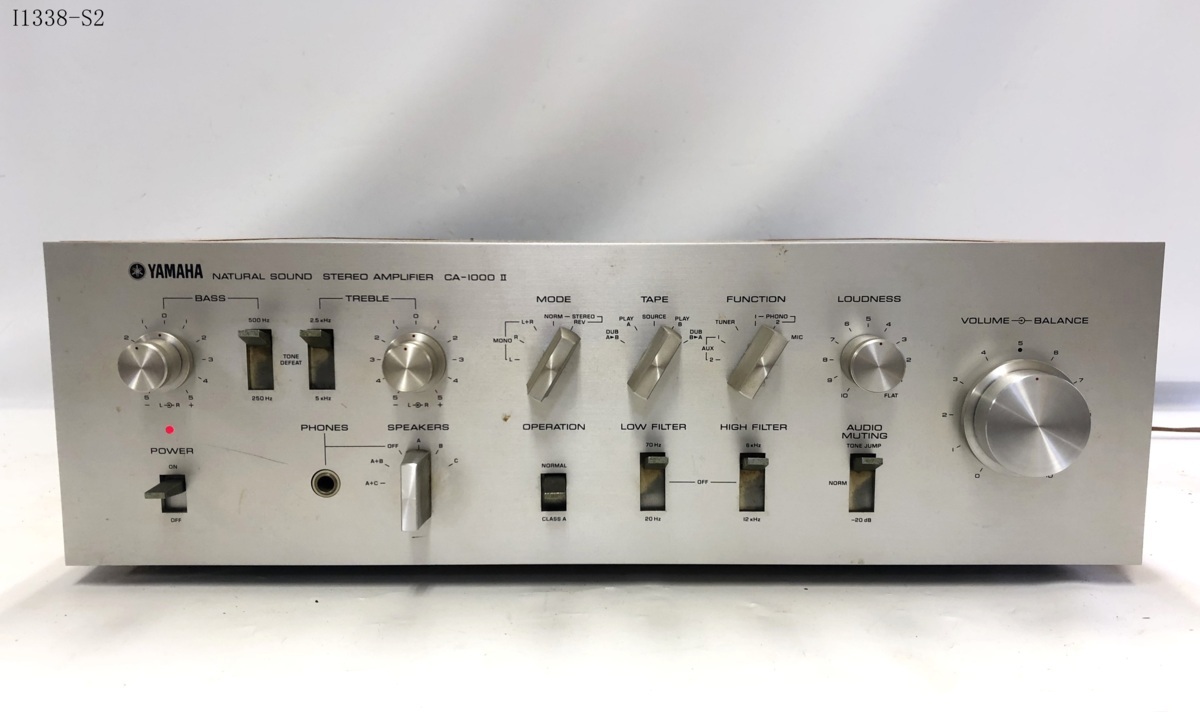 YAMAHA プリメインアンプ ヤマハ - ジャンク 通電OK音出ません CA