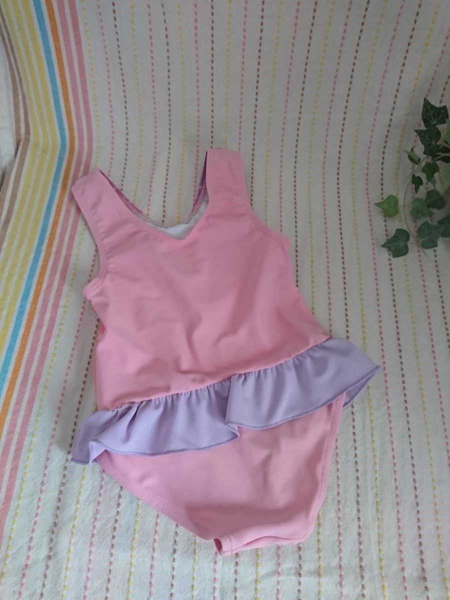 お子さまサイズ ディズニープリンセスのワンピース水着 ピンク うす紫 サイズ90 赤ちゃんサイズ タキヒヨー株式会社 記名あり 90 85 94cm 売買されたオークション情報 Yahooの商品情報をアーカイブ公開 オークファン Aucfan Com