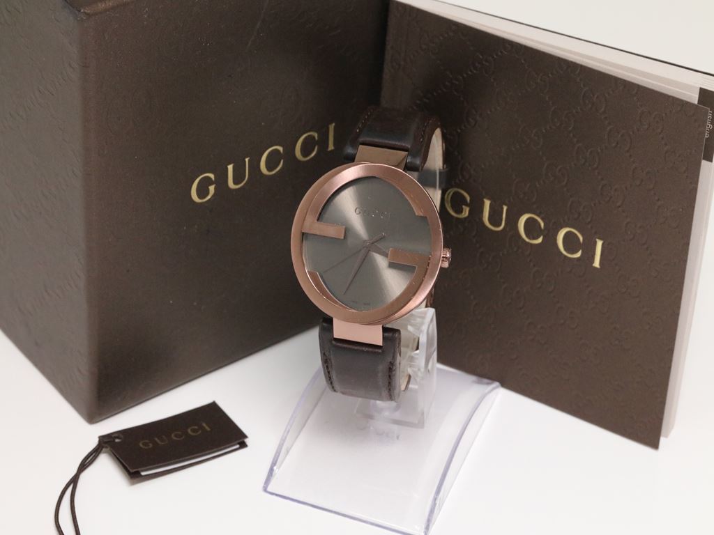 GUCCI グッチ 腕時計 メンズ 美品 9000M インターロッキングG 綺麗
