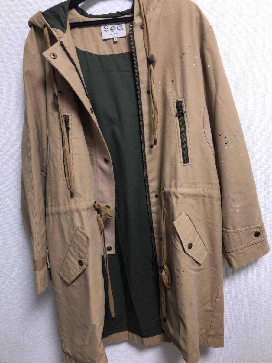 Sea New York シーニューヨーク　ペイントモッズコート モッズコート コート Sea sea New new york（シーニューヨーク） NEW