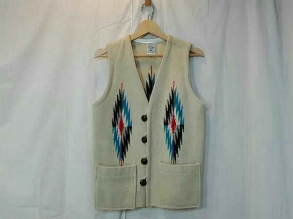 ORTEGA'S ウール ネイティブ ストライプ コンチョ ボタン チマヨベスト ORTEGA'S ウール ネイティブ ストライプ コンチョ ボタン チマヨベスト