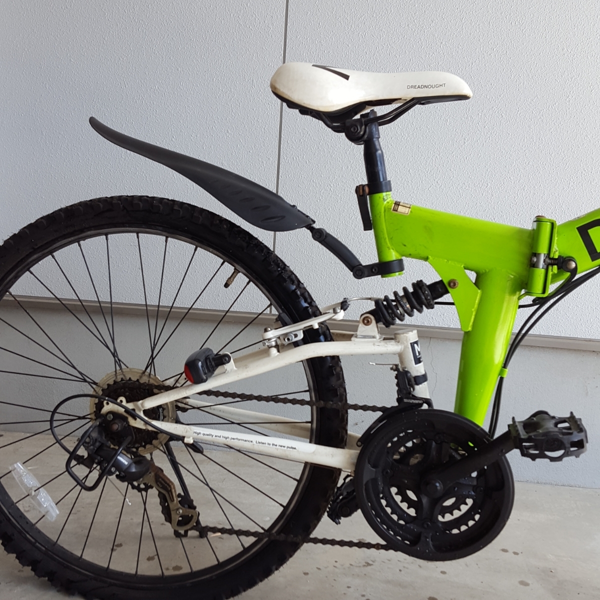 折り畳み自転車マウンテンバイク26インチ サスペンション ショック