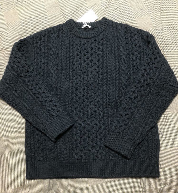 MERINO KNIT FRENCH P⁄O Merino French ARAN - AURALEE Knit ⁄ Auralee