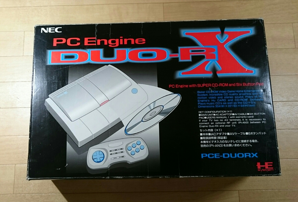 PCエンジン PC エンジン デュオ Duo RX NEC 箱説明書付き 新品 