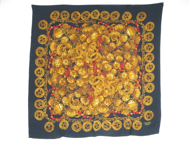 みみ 12785☆1円スタート☆本物☆シャネル☆CHANEL☆極美品☆スカーフ