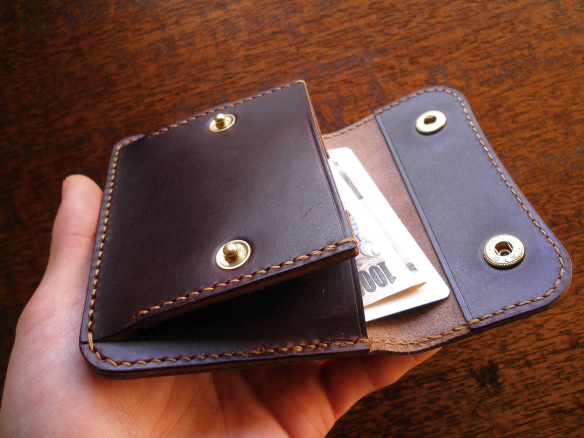 カードも入る、コインケース HORWEEN ホーウィン社 クロムエクセル 
