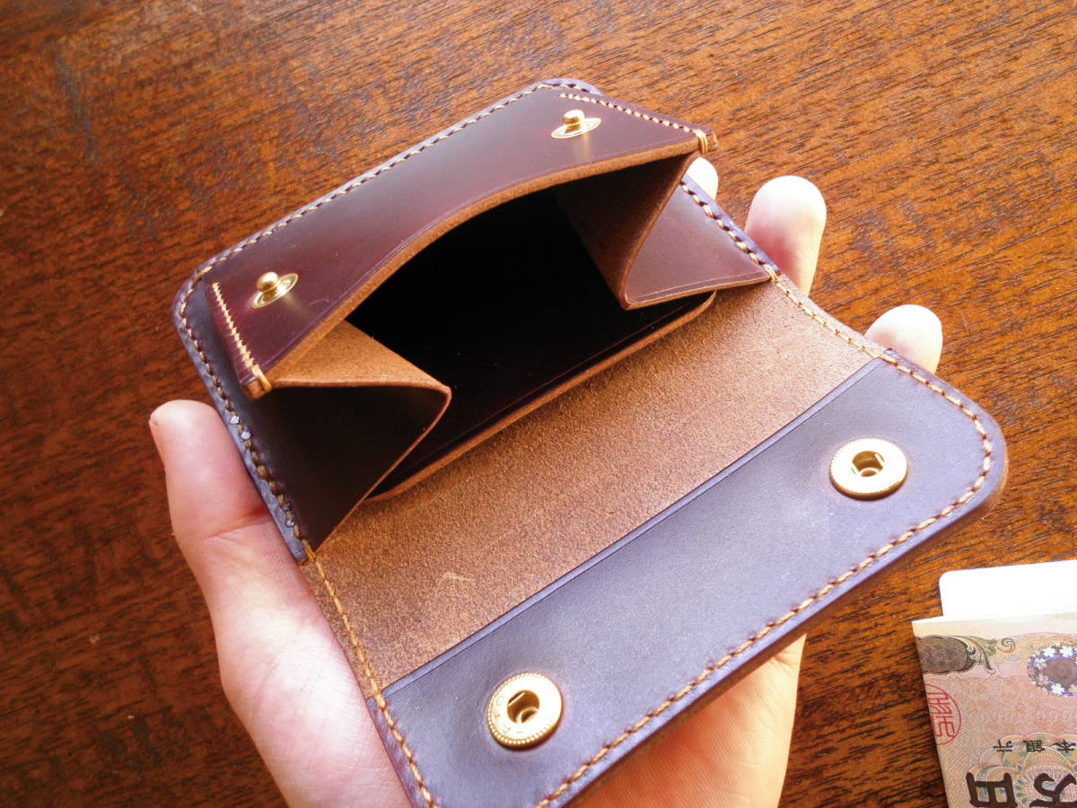 カードも入る、コインケース HORWEEN ホーウィン社 クロムエクセル 