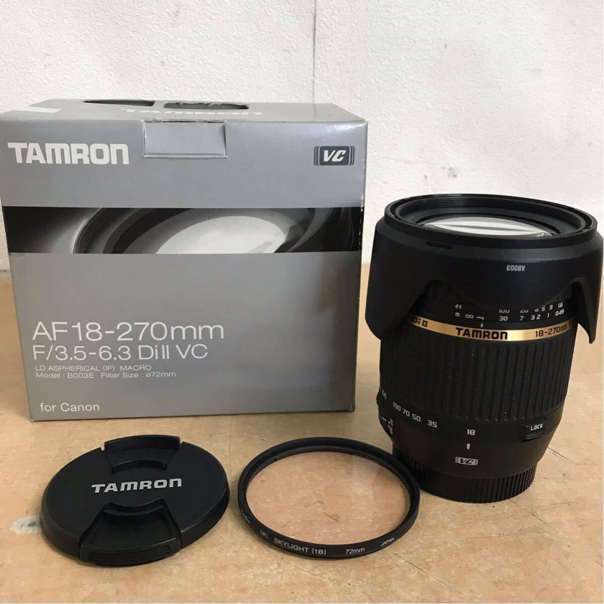 付属品有】キヤノン用 TAMRON タムロン AF 18-270mm F/3.5-6.3 Di Ⅱ VC (