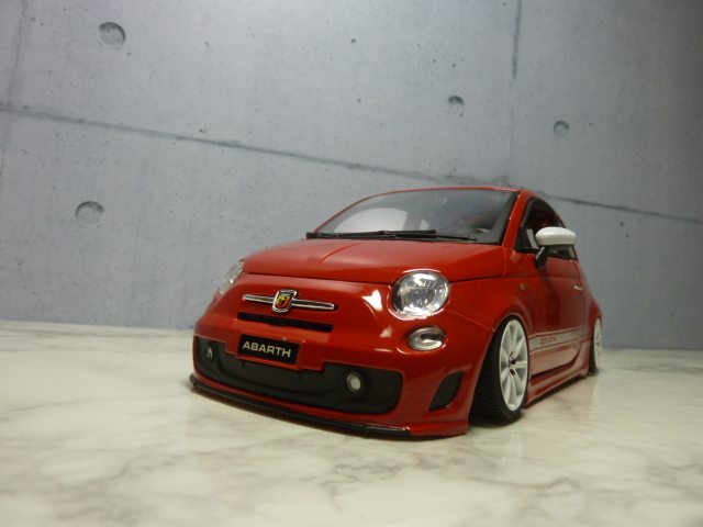 1/18　ブラーゴ 　フィアット 500 ABARTH アバルト （カスタム）