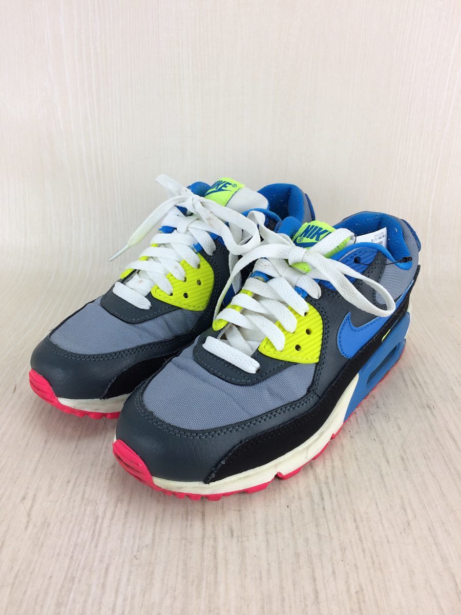 NIKE エアマックス90/ローカットスニーカー/23.5cm/ブルー/イエロー/グレー/307793-092(23.5cm)｜売買された ...