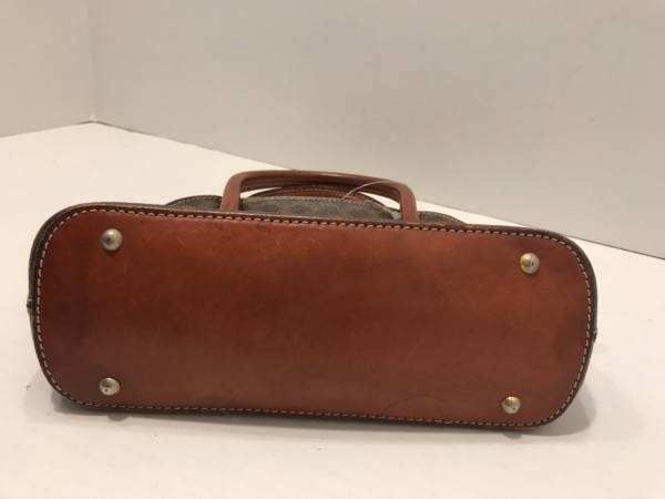 マカダム柄 PVC(塩化ビニール)×レザー セリーヌ CELINE ハンドバッグ