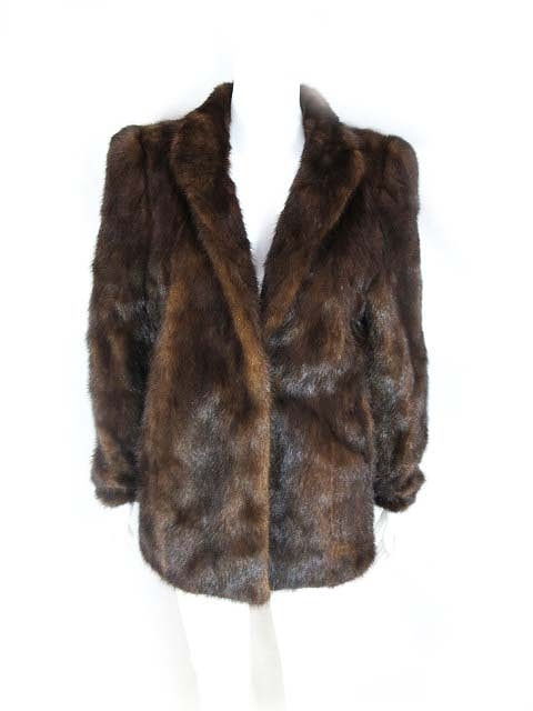 カナディア CANADIA ミンクファーコート ジャケット 13 ブラウン 美品 