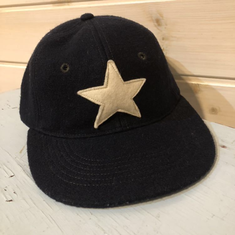 RRL ワンスター ワッペン付き ウール ベースボール キャップ 6パネル