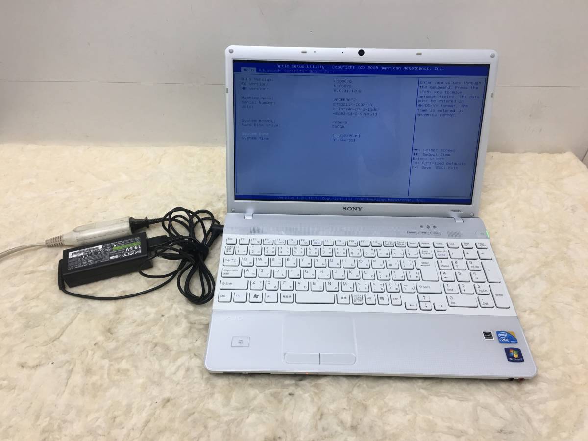 SONY/ソニー　VAIO　PCG-71311N　ノートパソコン　Intel　Core　i3/4GBメモリ/500GB　HDD