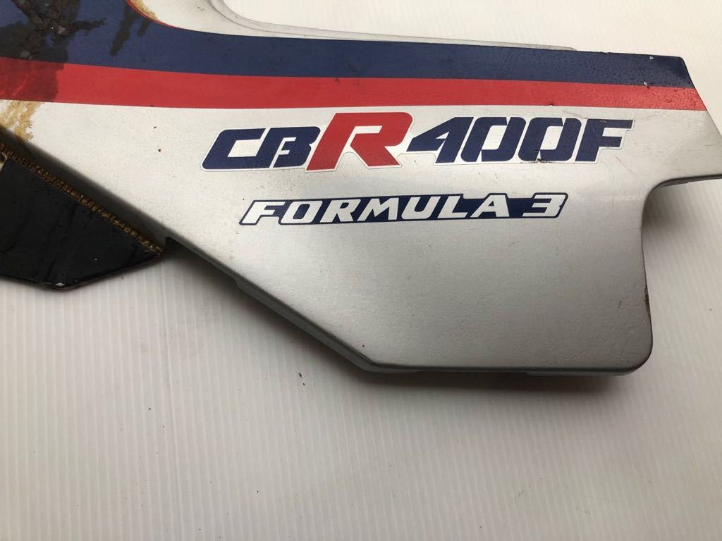 CBR400F 純正サイドカバー 左 希少 当時物 NC17 紫美羅達
