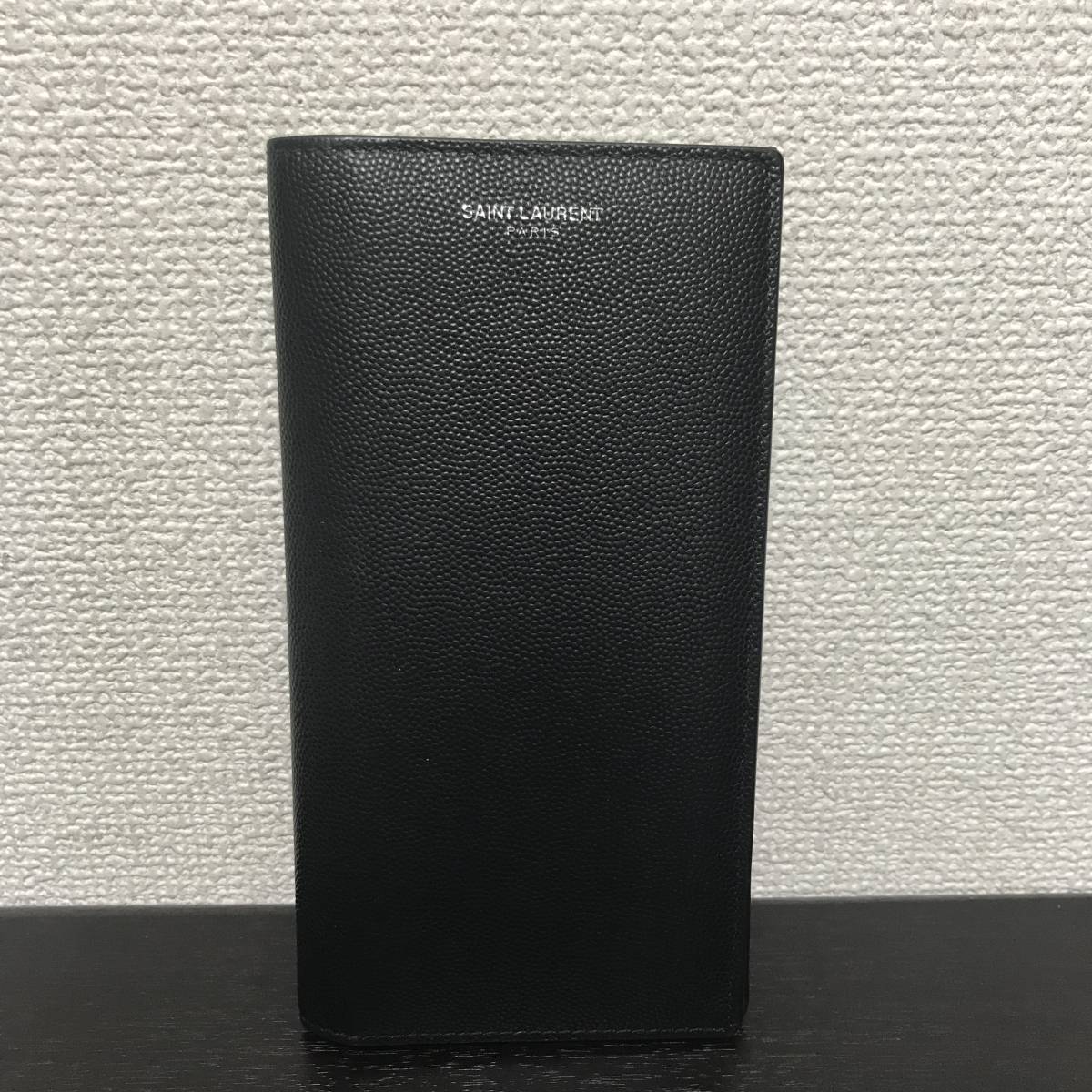 サンローラン パリ 長財布 美品☆ レザー 黒