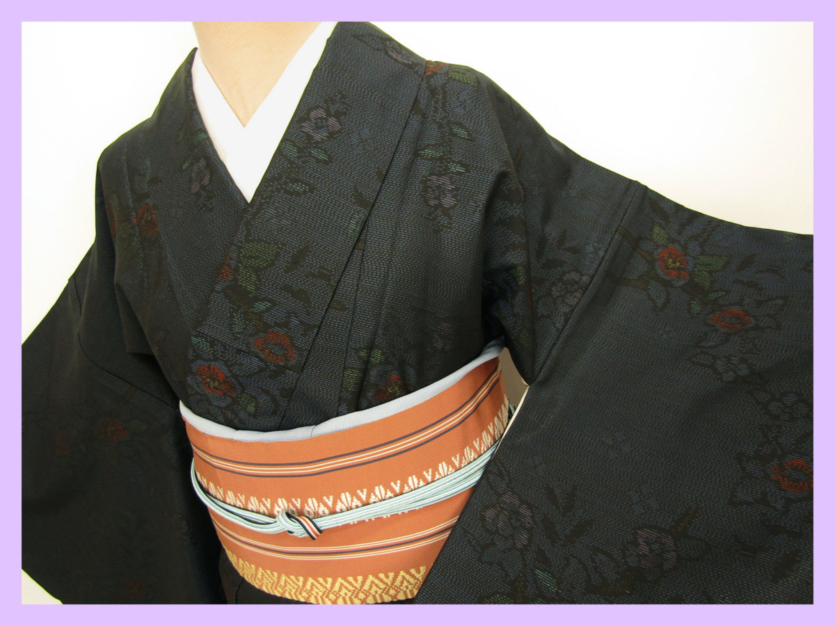 大島紬 大島椿（着物｜和服）：レディースファッションの通販 着物 正 