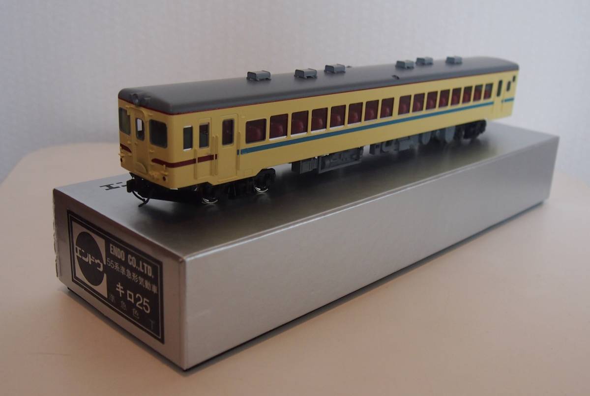エンドウ　駅ホームNo.1 　鉄道模型情景　照明付き HOゲージ　元箱付　希少品 ♪ HO エンドウ 黒ラベル キロ25T 準急色 2011年製 美品 ♪ 鉄道