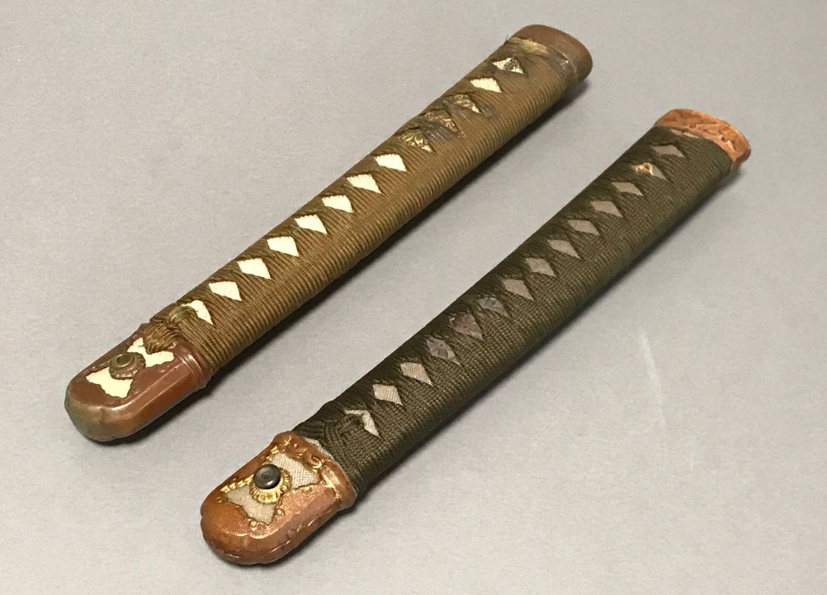 当時物! 旧日本軍 陸軍軍刀柄 軍刀金具 刀装具 部品取りに(刀、太刀
