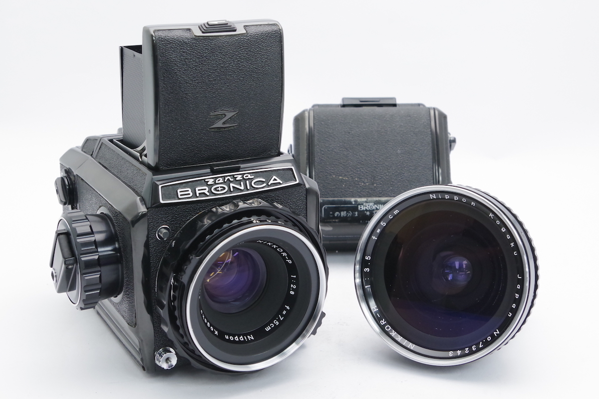 □ ZENZA BRONICA ゼンザブロニカ S2 Black + NIKKOR-P 7.5cm F2 □ ZENZA BRONICA ゼンザブロニカ S2 Black + NIKKOR-P 7.5cm F2