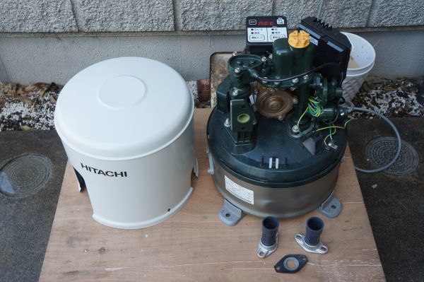 現状通電確認☆HITACHI 日立 浅井戸用 自動ポンプ WT-P300W☆181217h B