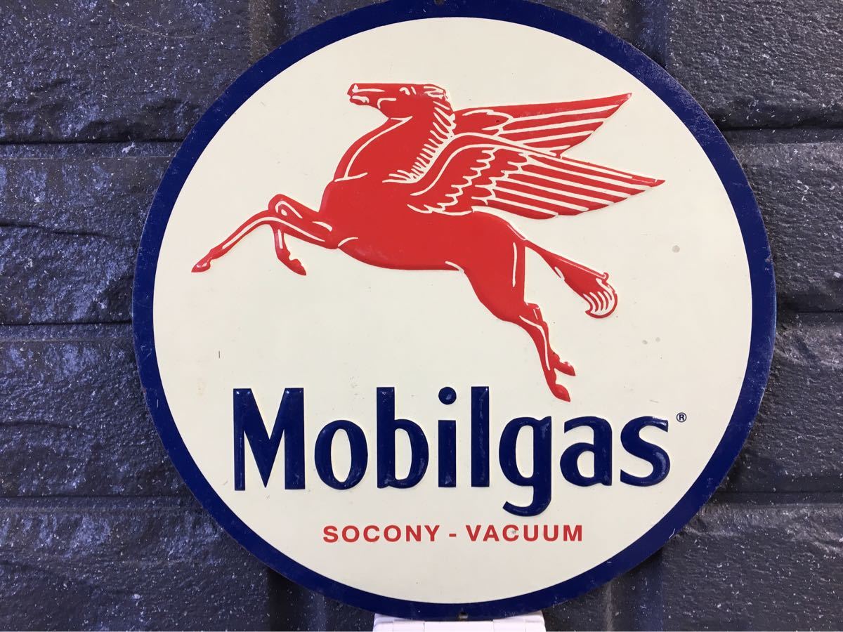 Mobilgas モービルガス Mobil ホーロー看板 ビンテージ 看板 モービル