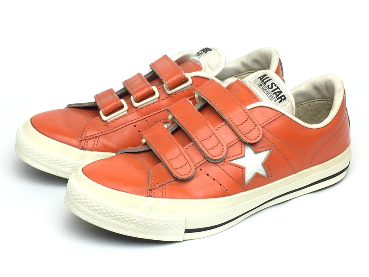 日本製 CONVERSE ONE STAR V3 OX US8 26.5cm オレンジ(26.5cm)｜売買 