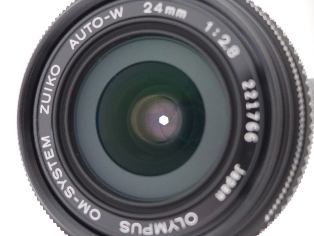 オリンパス OLYMPUS OM-SYSTEM ZUIKO AUTO-W 24mm f2.8 フードと外箱