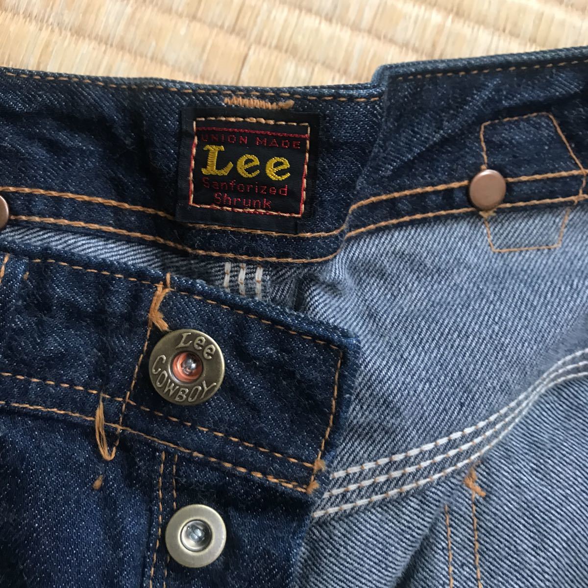 濃紺 美品 Lee COWBOY リー カウボーイ 101B W30 37年復刻 レプリカ 