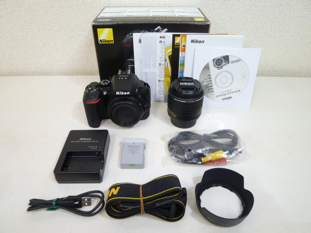Nikon D5500 18-55 VR レンズキット 箱付き おまけ付き バッテリー 