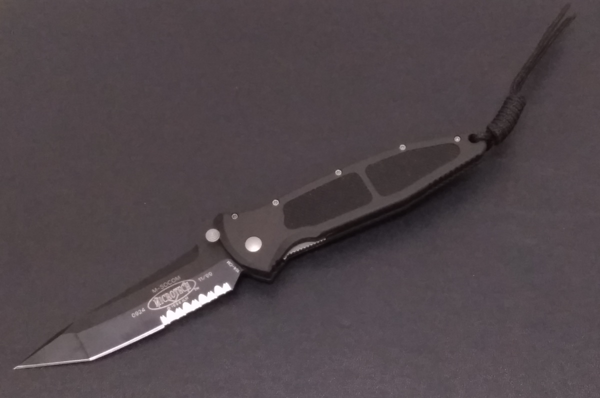 Microtech Stitch - S⁄E Black Auto Handle Tactical 169-1T Inc MTK 