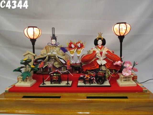 雛人形 ひな人形 親王飾り 平安清玉作 美品雛人形 伝統和装の通販 ケース